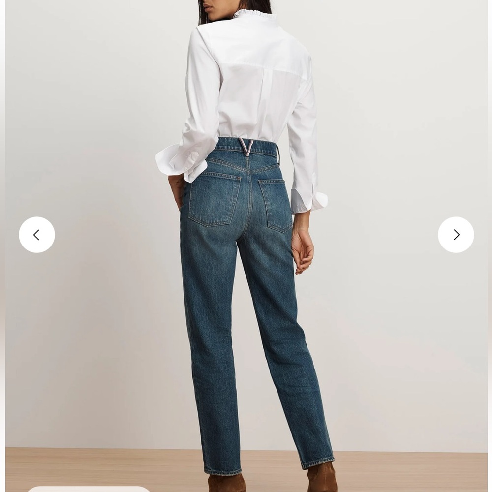 Veronica Beard Button Down Ruffle Collar Cotton B… - image 3